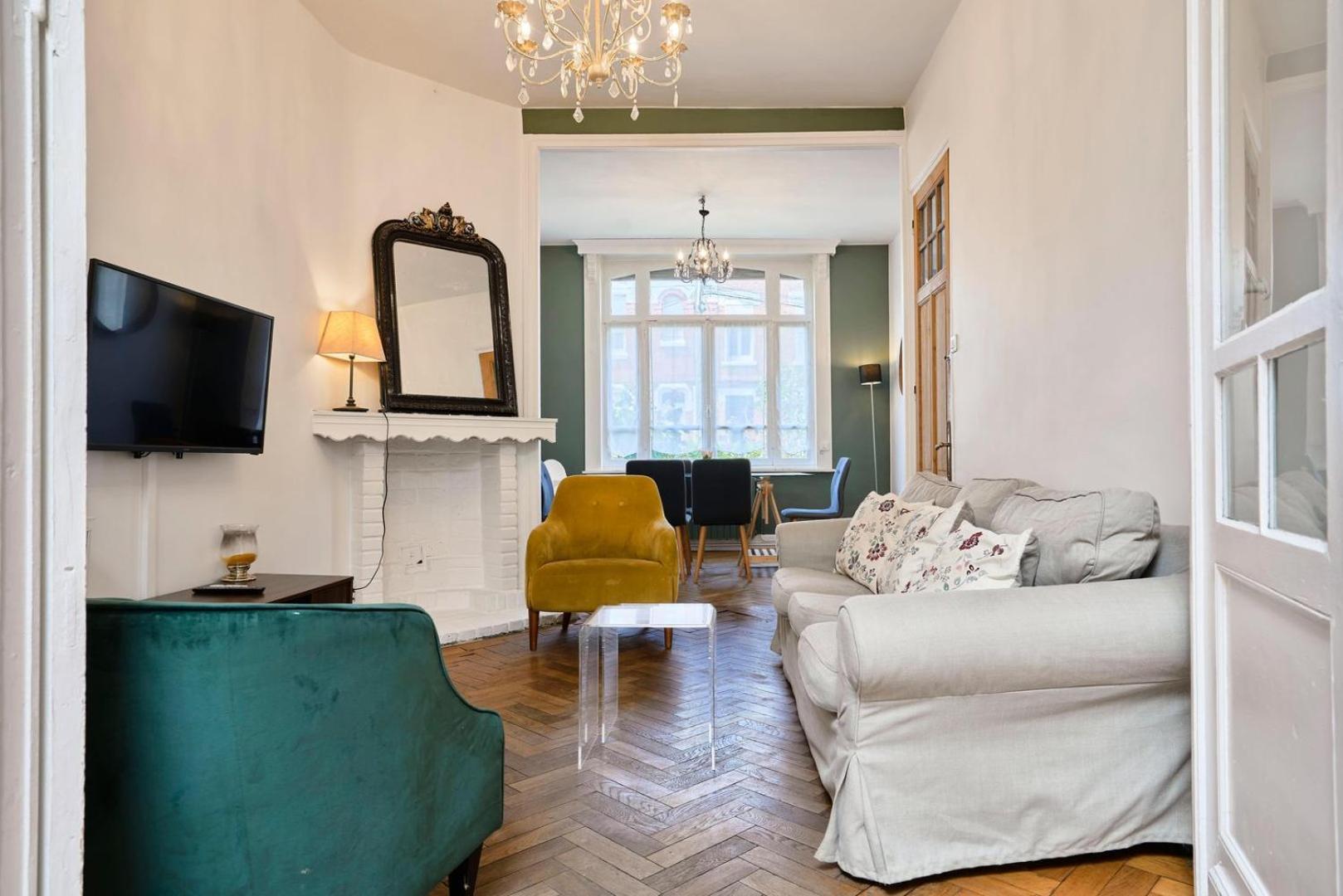 Beautiful 1900 House Full Equipped, 4Bdrm+ Garden! Apartamento Lambersart Exterior foto